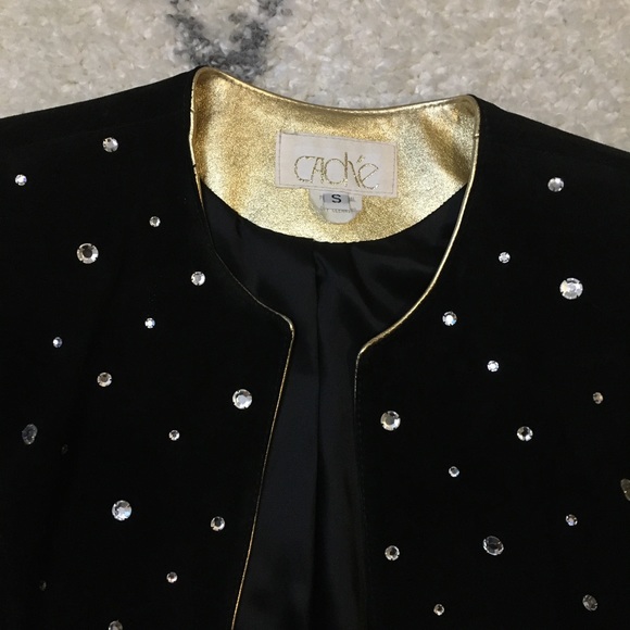 CACHE Leather Jacket Size S - Picture 1 of 4